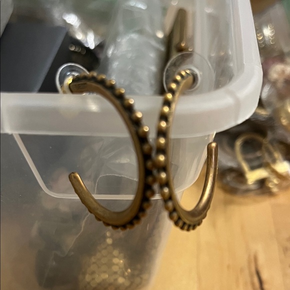 Goldtone Pierced Earrings Bundle- 4 pair - Picture 4 of 9